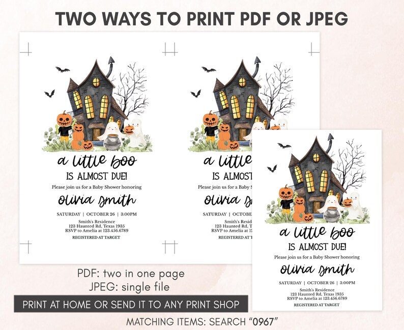 Haunted House Invitation Template