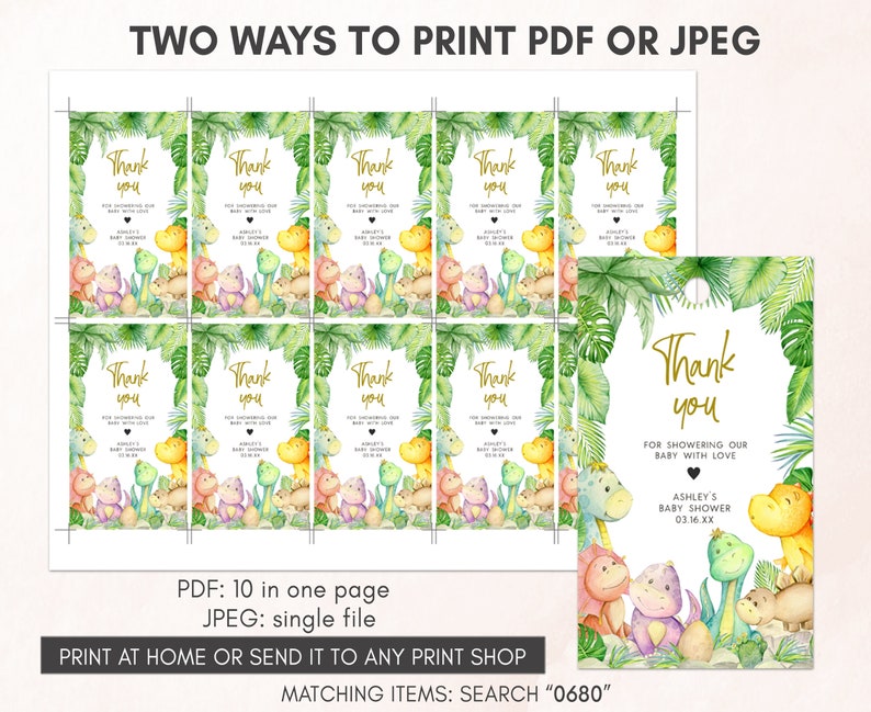 two ways to print a thank card for a friend