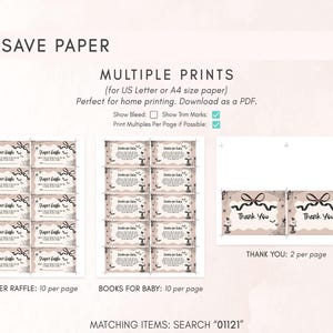 a set of four different printables for a wedding
