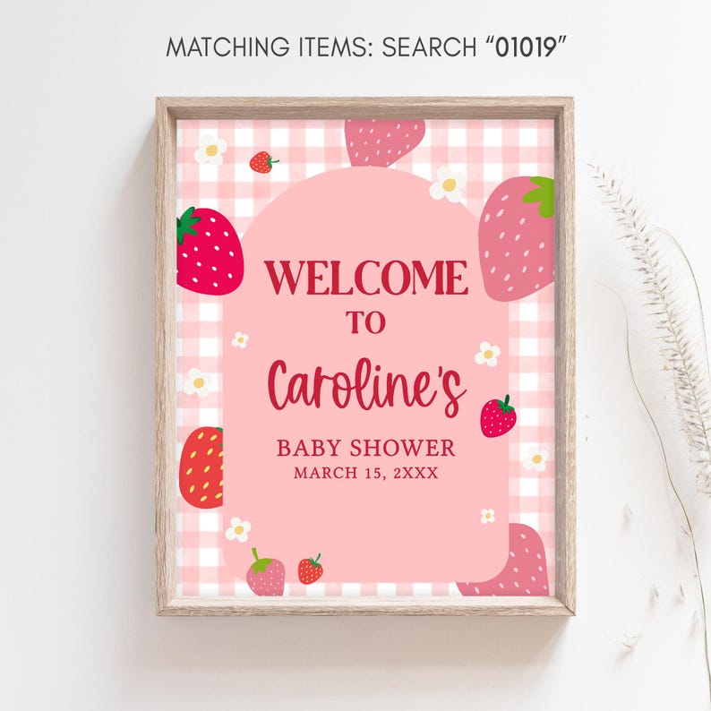 a picture of a welcome sign for a baby shower