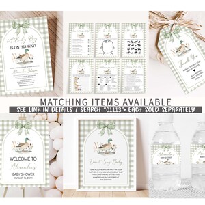 the matching items available for this baby shower