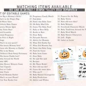 Minimalist A Little Boo Baby Shower Games Bundle