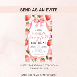 a birthday card with strawberries on it