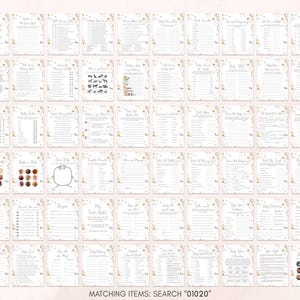 a poster with a bunch of numbers on it
