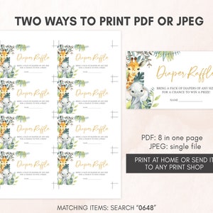 two ways to print a giraffe baby shower book