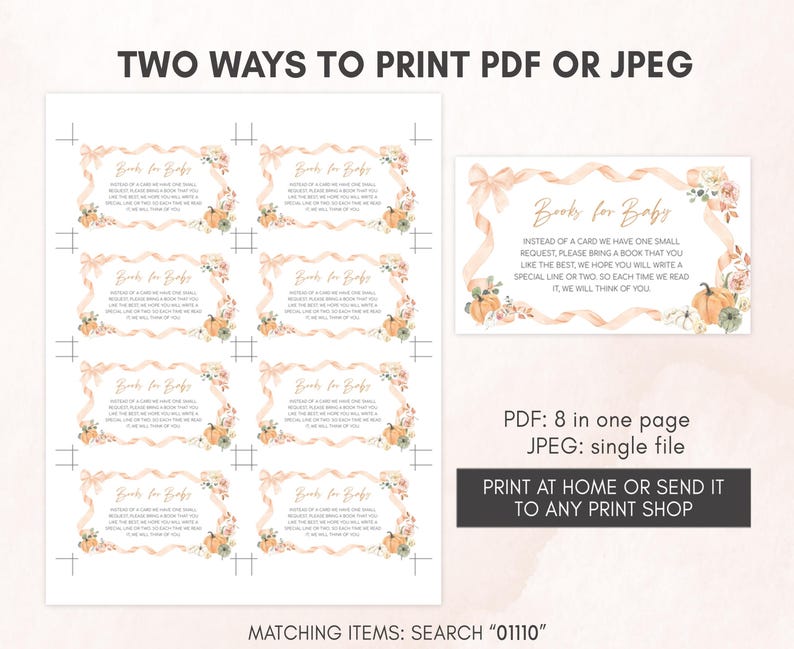 two ways to print a wedding program