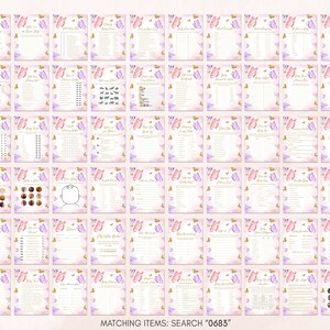 a calendar with a bunch of different things on it