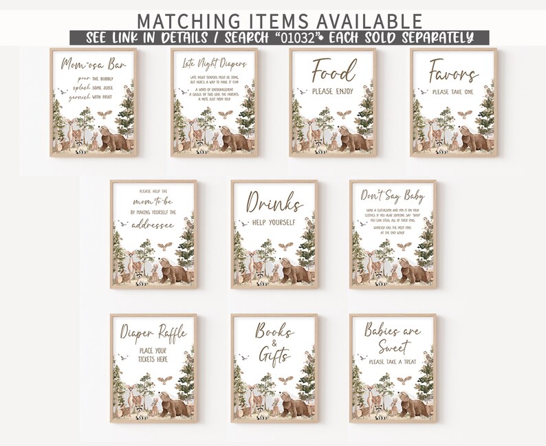 a set of eight matching items for a wedding