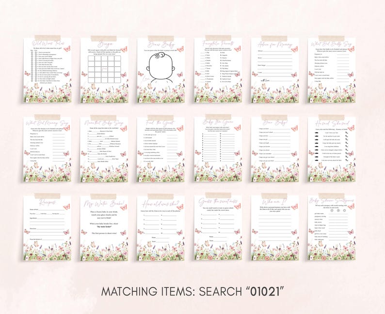 a collection of matching items for a wedding