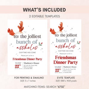 Friendsmas Party Invitation Set