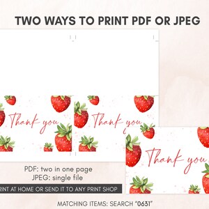 two ways to print a thank you note