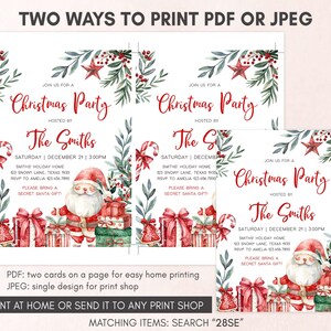 Gift Exchange Party Invitation Template