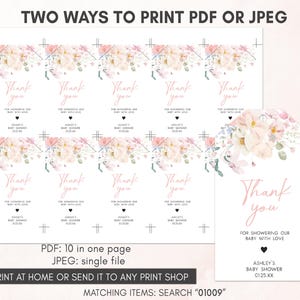 Tea for Two Baby Shower Gift Tags