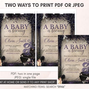 A Baby is Brewing Invitation Template