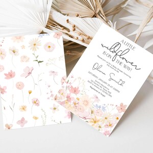 Wildflower Baby Shower Invite