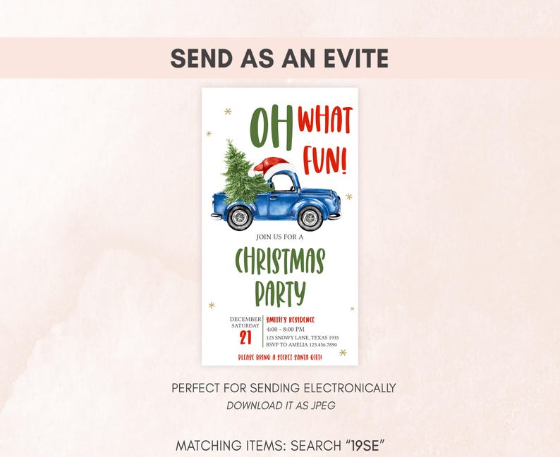 Christmas Party Evite