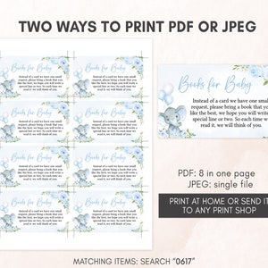 two ways to print a baby shower book