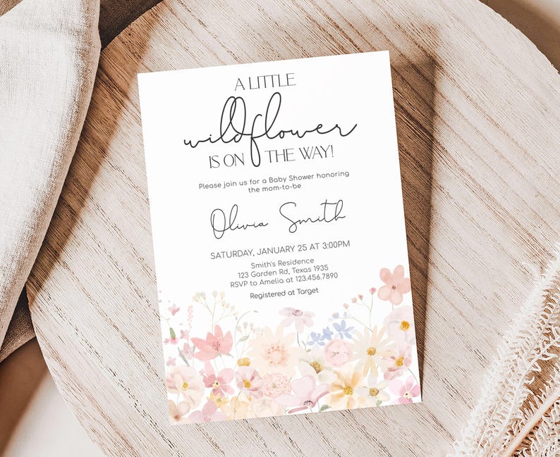 A Little Wildflower Invitation