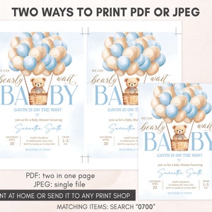 two baby shower cards with a teddy bear in a cup