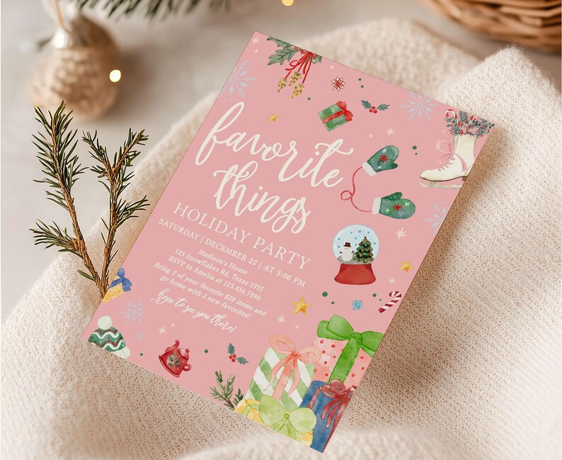 Favorite Things Invitation