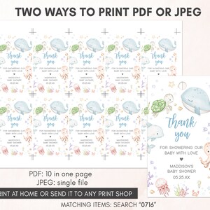 two ways to print a whale baby shower