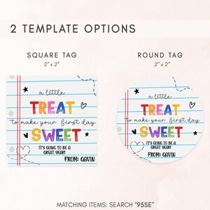 a picture of two tags that say treat sweet and treat sweet
