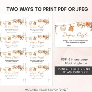 two ways to print a wedding program