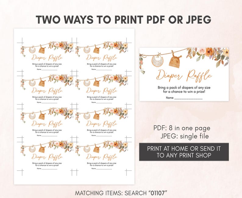 two ways to print a wedding program