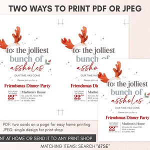 Funny Christmas Invitation Template