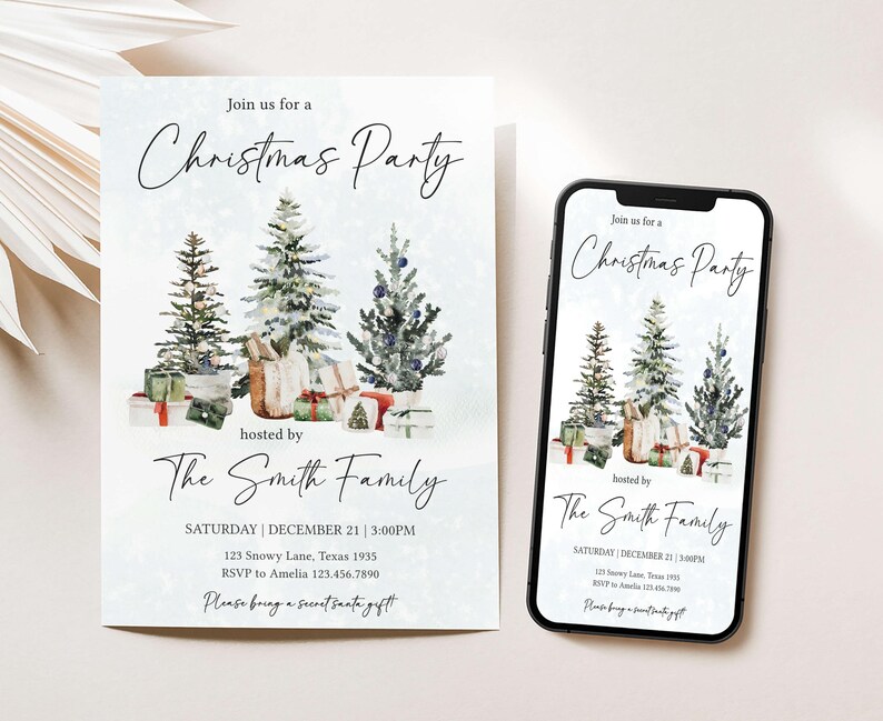 Christmas Party Invites