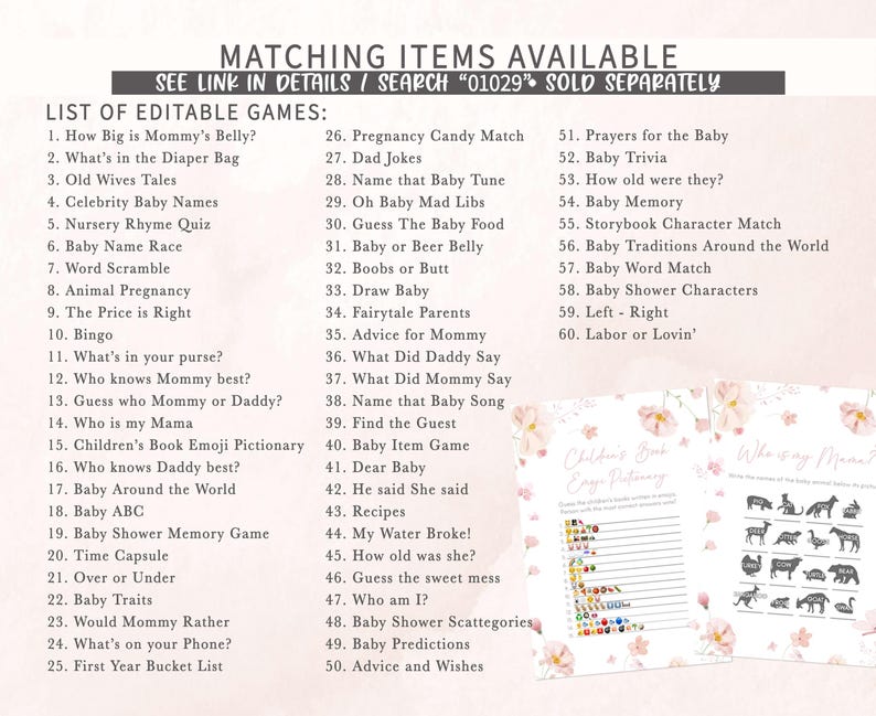 Pink Baby in Bloom Games Bundle