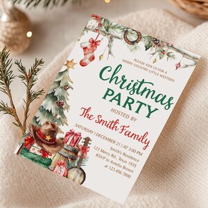 Country Christmas Invitation