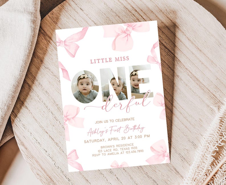 a little miss first birthday party with pink flowers