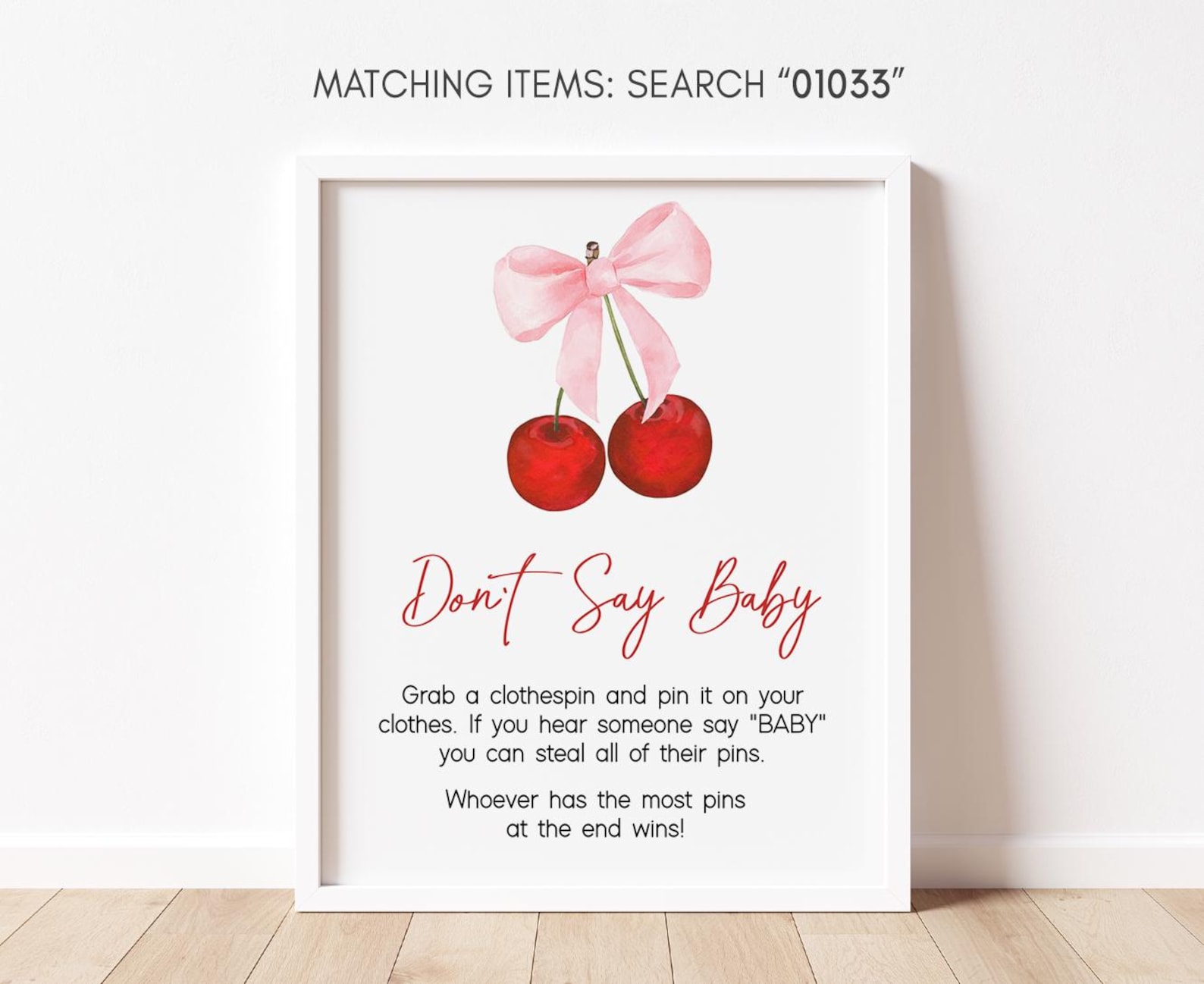 Editable Cherry Baby Shower Table Sign, Cherry on Top Coquette Baby ...