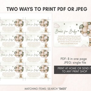 two ways to print a baby shower book