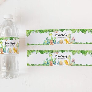 a water bottle with a water bottle label next to it