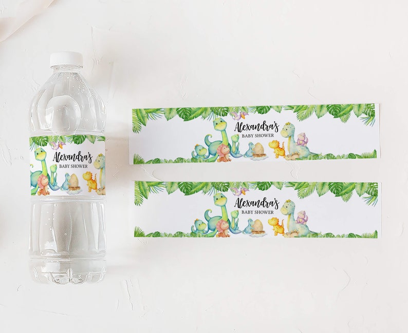 a water bottle with a water bottle label next to it