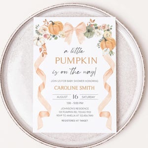 a little pumpkin is on the way baby shower