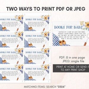 Bearbeitbares Blau BBQ Babypartyeinladungs-Set Baby-Q-Dusche einladen Pack Junge Hinterhof Barbeque Picknick Paare Dusche Printable Vorlage 0304 Bild 5