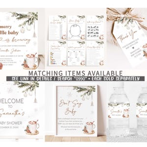 Merry Little Baby Printable Templates