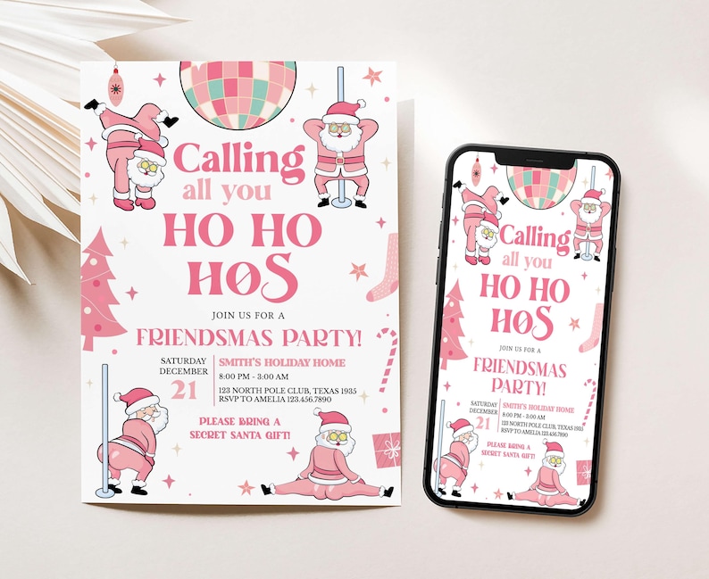 Adult Christmas Invite