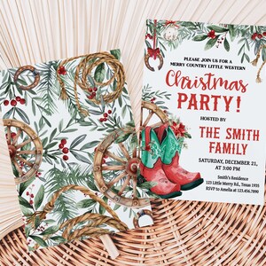 Country Christmas Invite