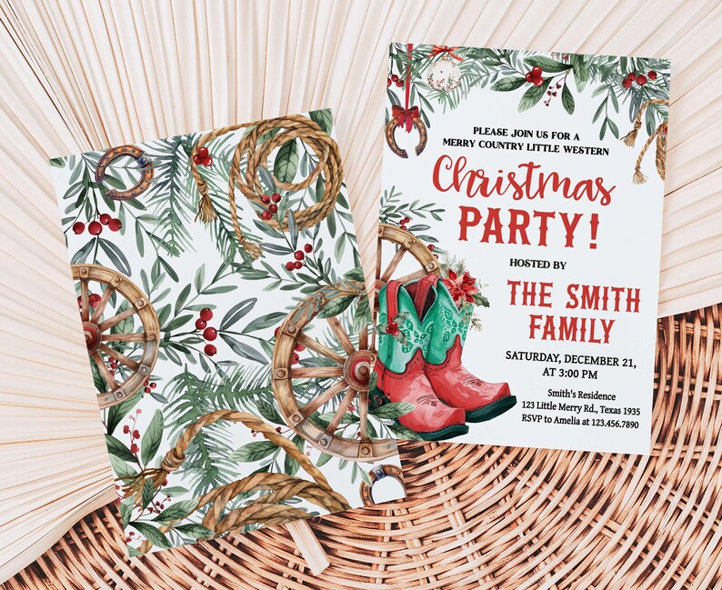 Country Christmas Invite