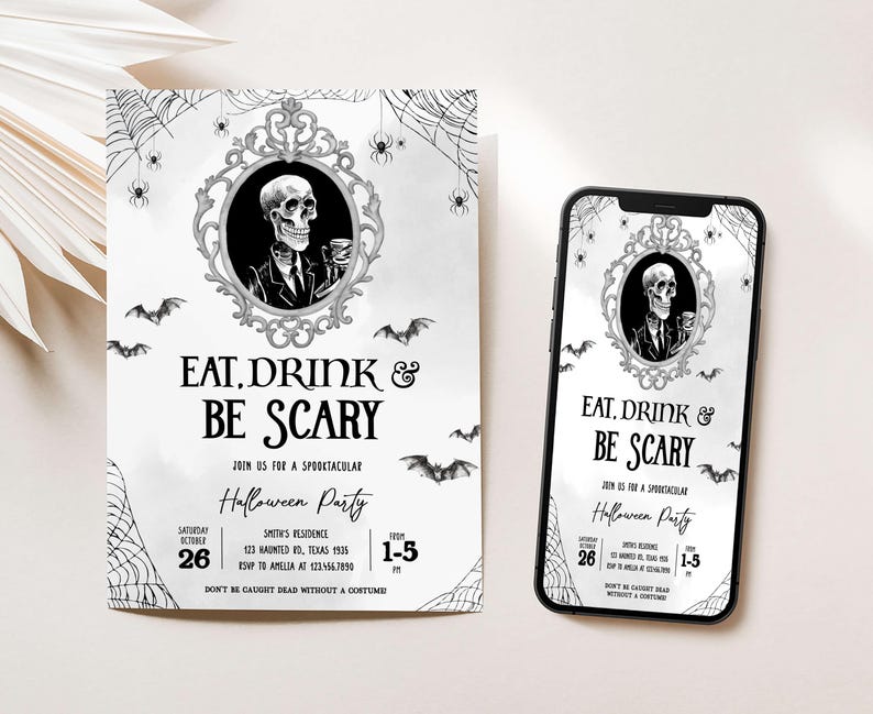 Eat Drink be Scary Invite