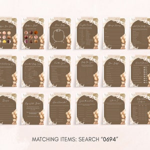 a set of eight matching items for a wedding