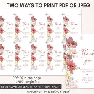 two ways to print a thank card for a friend