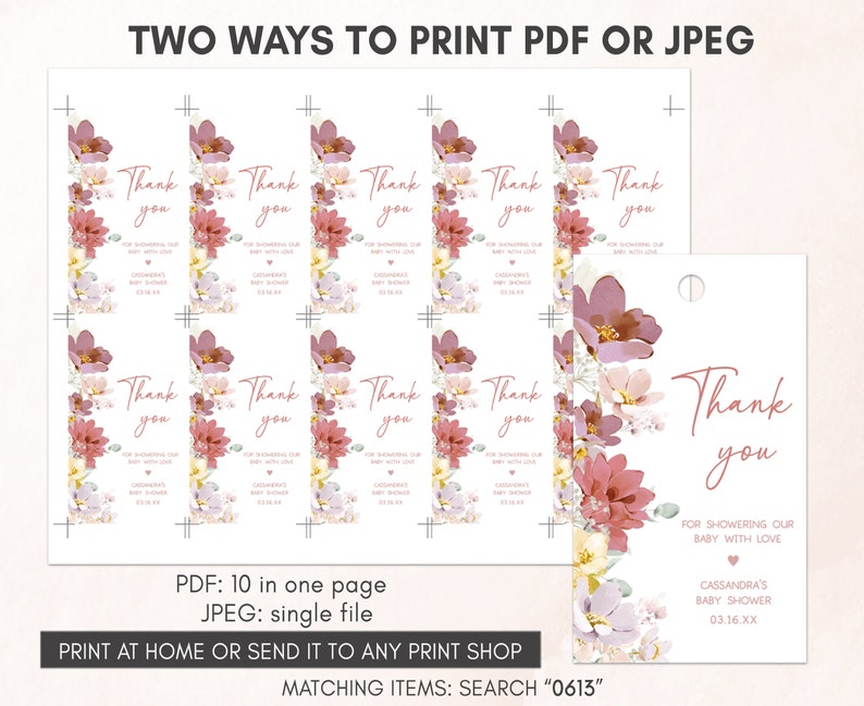 two ways to print a thank card for a friend
