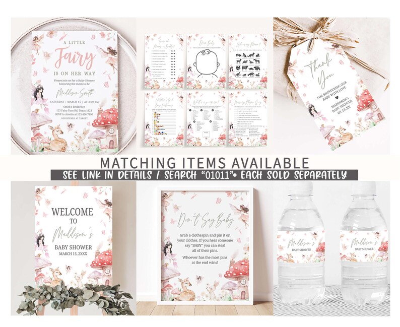 matching items available for a wedding