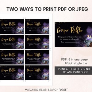 Vintage Halloween Diaper Raffle