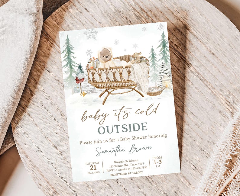 Baby It's Cold Outside Invitation